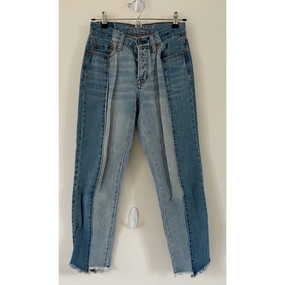 American Eagle Two-Tone Denim Jeans - Size 0